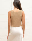 The Nora Tan Hook + Eye Sweater Vest