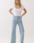 The Norah Light Denim A-Line Darted Jeans