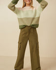 The Olivia Colorblock Crewneck Sweater