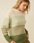 The Olivia Colorblock Crewneck Sweater