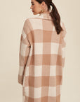 The Michele Gingham Shawl Cardigan