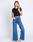 The Paola Medium Denim Sailor Front Patch Pocket Jeans