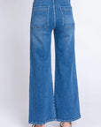 The Paola Medium Denim Sailor Front Patch Pocket Jeans