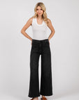 The Paola Black Sailor Front Patch Pocket Jeans