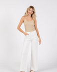 The Paola Natural White A-Line Jeans