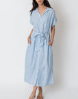 The Pennie Striped Shirt Dress