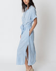 The Pennie Striped Shirt Dress