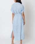 The Pennie Striped Shirt Dress