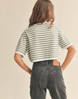 The Pera Striped Crop Top