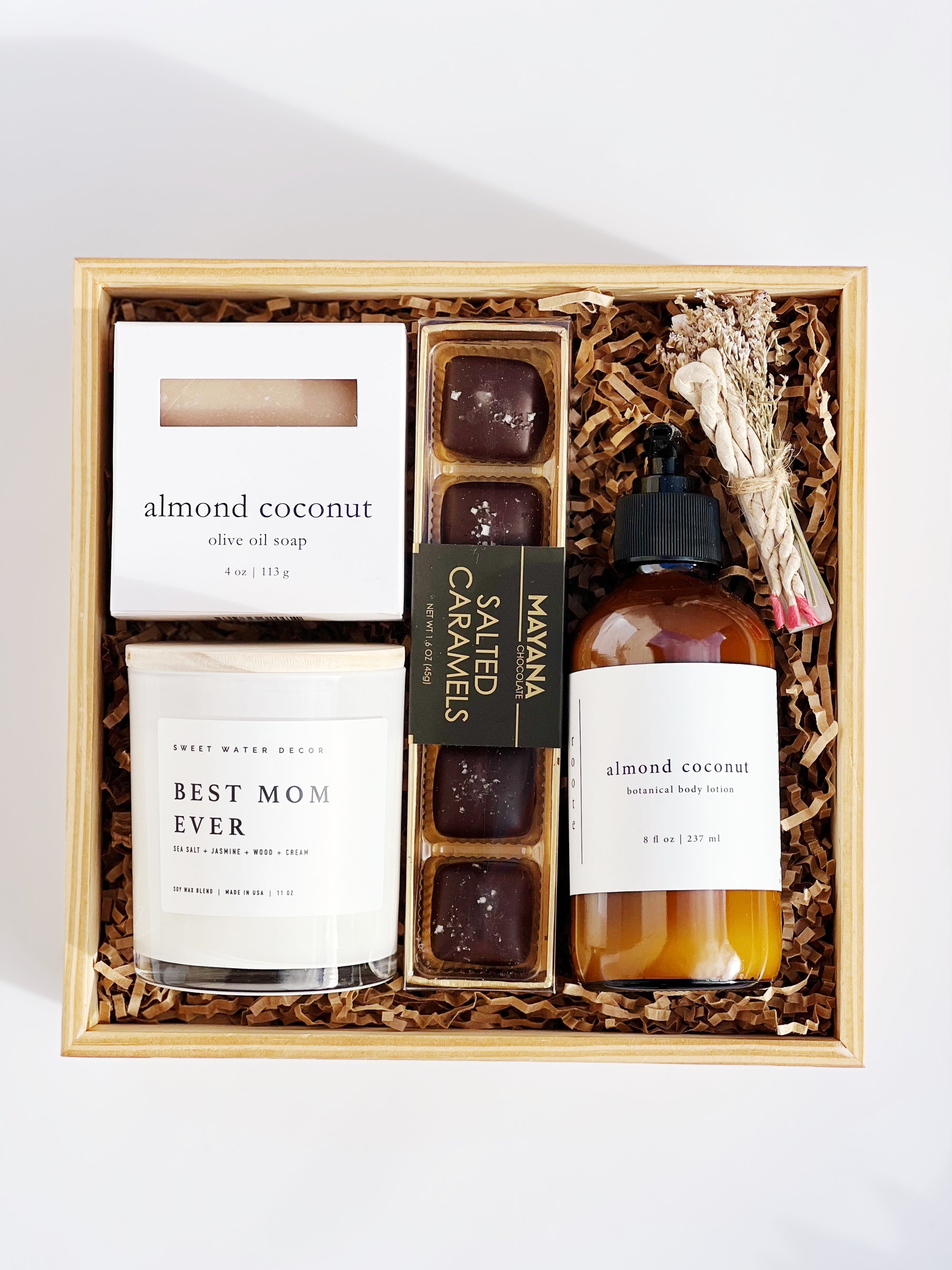 The Best Mom Almond Coconut Box