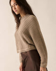 The Pippa Pointelle Dolman Sweater