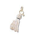 The Hand-Painted Poodle Bag Charm + Keychain