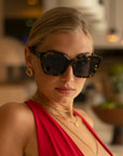The Portofino Tortoise Acetate Oversized Cat Eye Sunglasses