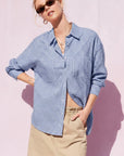 The Quinn Striped Button Up Shirt