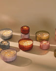 The Ripple Ribbed Glass Candle