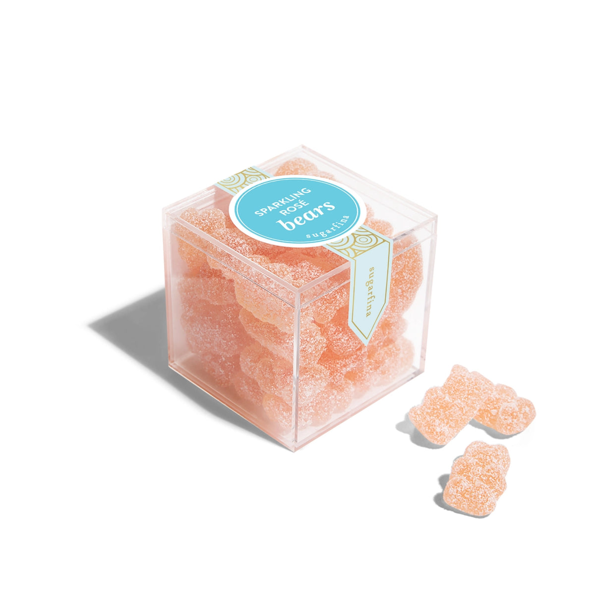 Sugarfina pink chocolate store sparkling rose bears