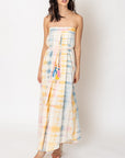The Rainbow Tie-Dye Tube Maxi Dress