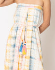 The Rainbow Tie-Dye Tube Maxi Dress