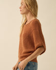 The Remy Pointelle Ribbed Knit Sweater
