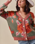 The Renee Vintage Floral Cardigan