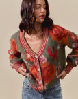 The Renee Vintage Floral Cardigan