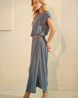 The Renee Back Tie Top + Maxi Skirt Set - Sold Separately