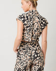The Rhonda Abstract Cut Out Jumpsuit