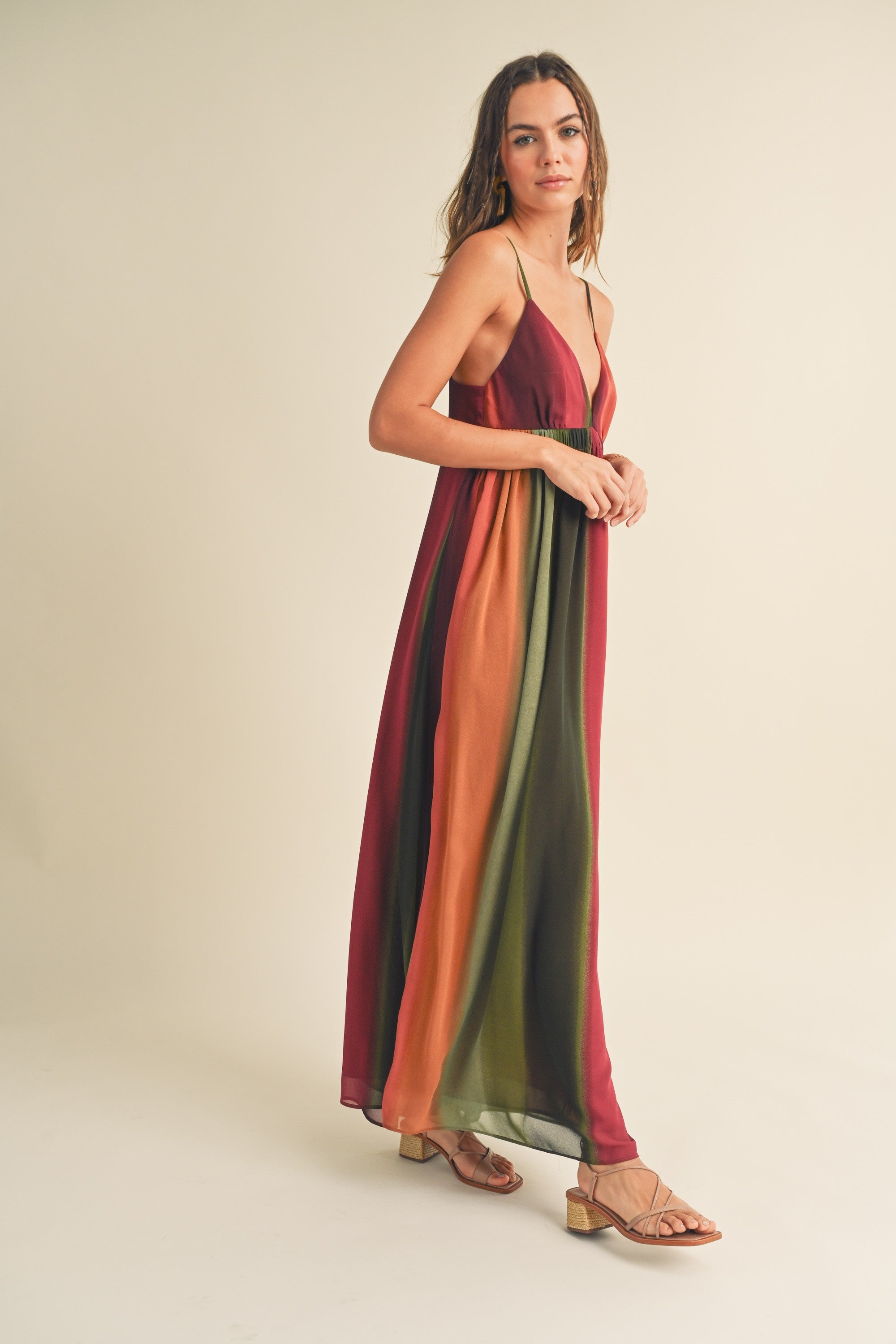 white christmas dresses The Romi Chiffon Tie Dye Dress