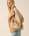 The Romy Colorblock Sherpa Jacket