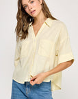 The Rowan Yellow Button Down Shirt