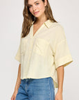 The Rowan Yellow Button Down Shirt