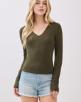 The Ruby V-Neck Long Sleeve Top