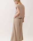 The Rumi Sand Top + Pant Set - Sold Separately