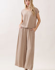 The Rumi Sand Top + Pant Set - Sold Separately
