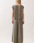 The Rumi Vintage Olive Top + Pant Set - Sold Separately