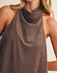 The Vivi Suede Top + Pant Set - Sold Separately