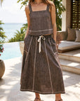 The Aspen Dark Brown Top + Skirt Set - Sold Separately