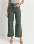 The Raley Patch Pocket Wide Leg Jeans