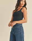 The Raley Patch Pocket Wide Leg Jeans