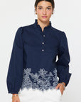 The Samara Embroidered Blouse Top