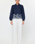 The Samara Embroidered Blouse Top