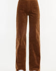 The Sandra Corduroy Patch Pocket Wide Leg Pants