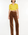 The Sandra Corduroy Patch Pocket Wide Leg Pants
