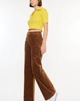 The Sandra Corduroy Patch Pocket Wide Leg Pants
