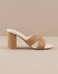 The Santiago Raffia Heel