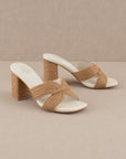 The Santiago Raffia Heel