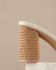 The Santiago Raffia Heel