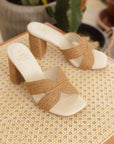 The Santiago Raffia Heel