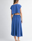 The Santorini Crop Top + Midi Skirt Set- Sold Separately