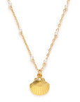 The Scallop Shell + Pearl Necklace